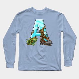 Aquascape in Letter A Long Sleeve T-Shirt